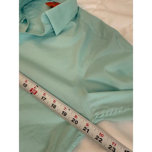 Egara Extreme Slim Fit Dress Shirt, Turquoise 16 34/35 - Picture 7 of 8